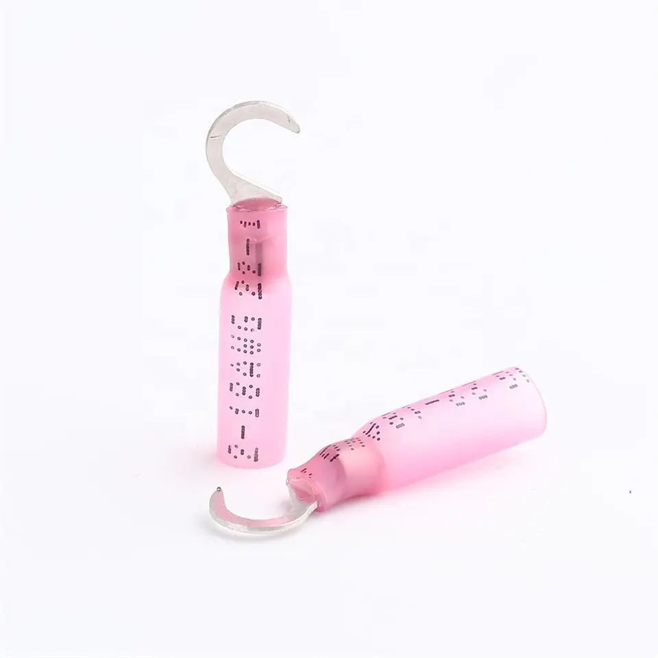 HV Insulated Electrical Wire Heat Shrink Crimp Hook Copper Automotive Terminals Connectors