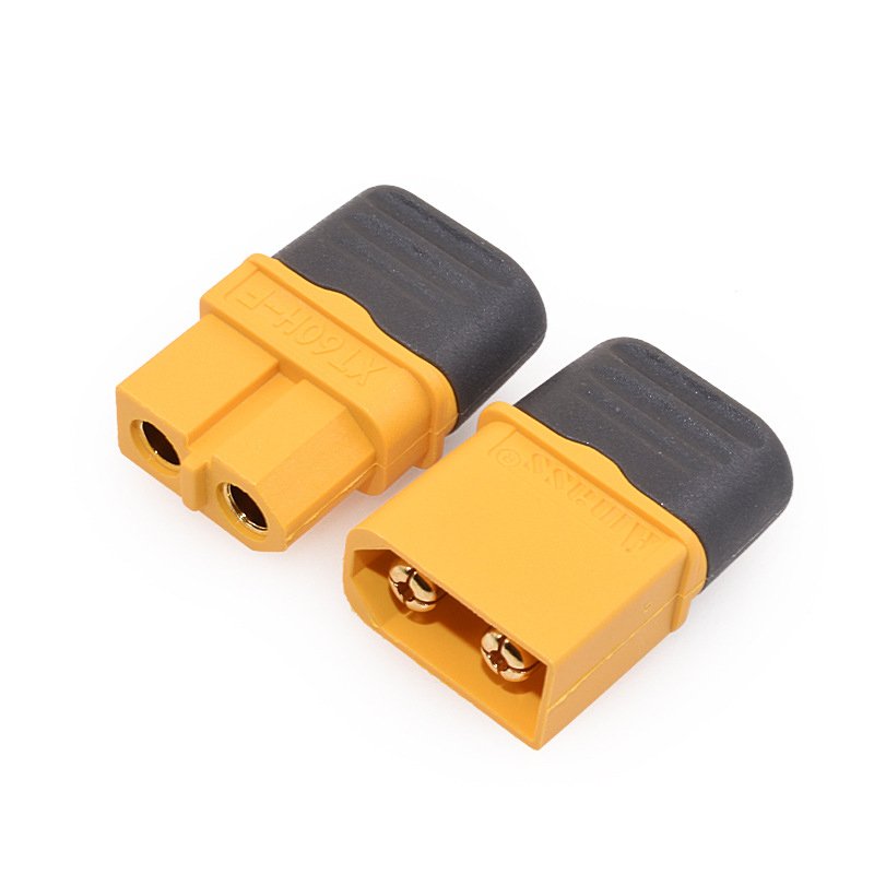 Amass XT60 XT60H XT60H-F XT60H-M XT60-H xt60h Xt60-h xt60 Male Female Bullet Plug Motor Connector With Cap Black Sheath Cover