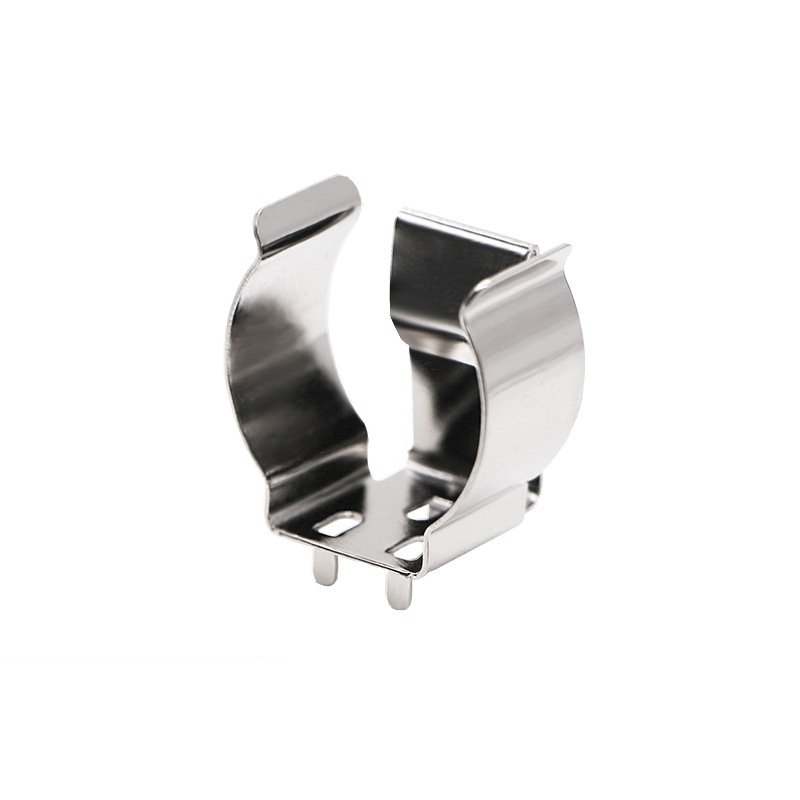 Custom 36-247-ND 247-BC-1717-N Springs Metal Keystone 18650 Battery Clip SUS bending pressure battery holder spring connector
