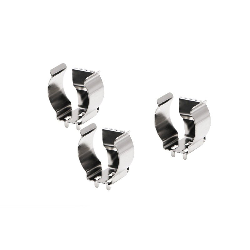 Custom 36-247-ND 247-BC-1717-N Springs Metal Keystone 18650 Battery Clip SUS bending pressure battery holder spring connector