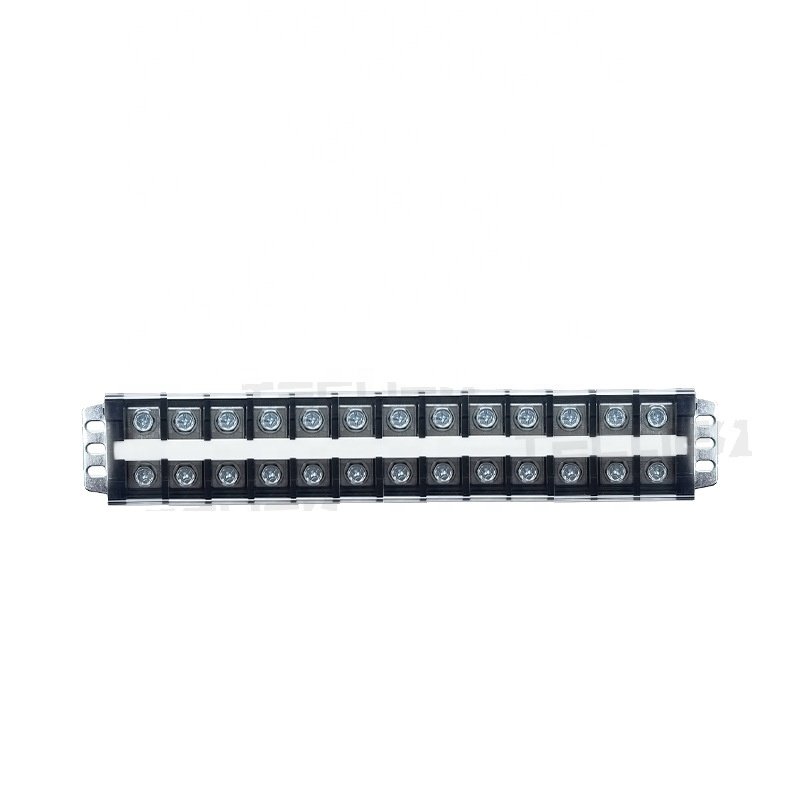 600 V 10 A 6 Pole Dual Rows Equipment Black Wire Connector Barrier Terminal Block