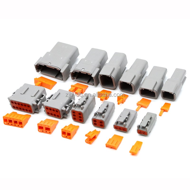 kit connector 8PIN DTM06-8S DTM04-8P Male and Female Wire and Cable Connectors plug housing contactors