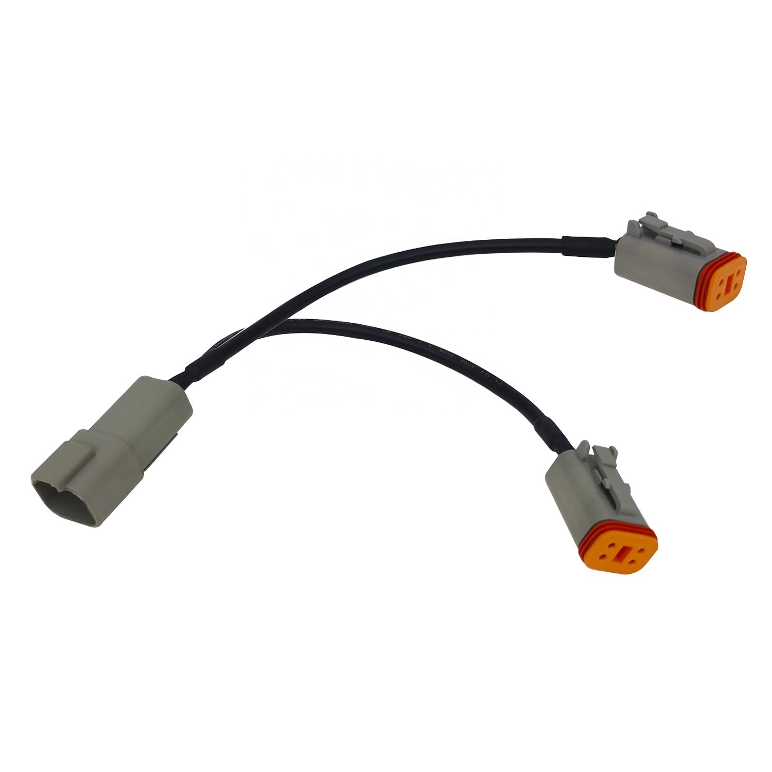 Custom Waterproof Deutsch DT DTM DTP Series 1 to 2 3 4 Connector Adapter Wire Harness Y Cable Splitter