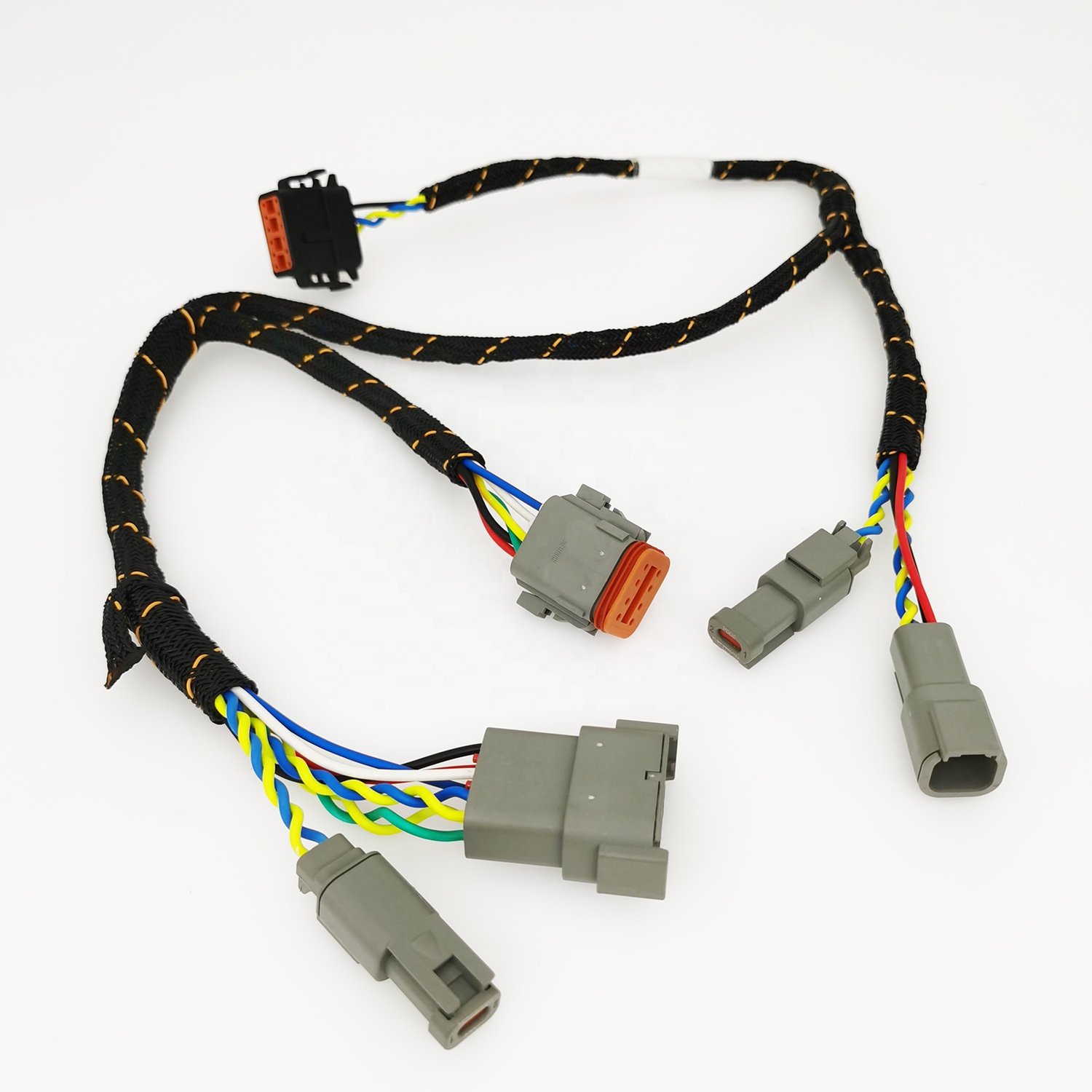 Custom Waterproof Deutsch DT DTM DTP Series 1 to 2 3 4 Connector Adapter Wire Harness Y Cable Splitter