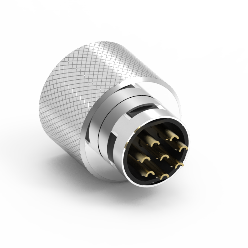 M12 A-Coded 8PIN Molded with Cable Waterproof Connector