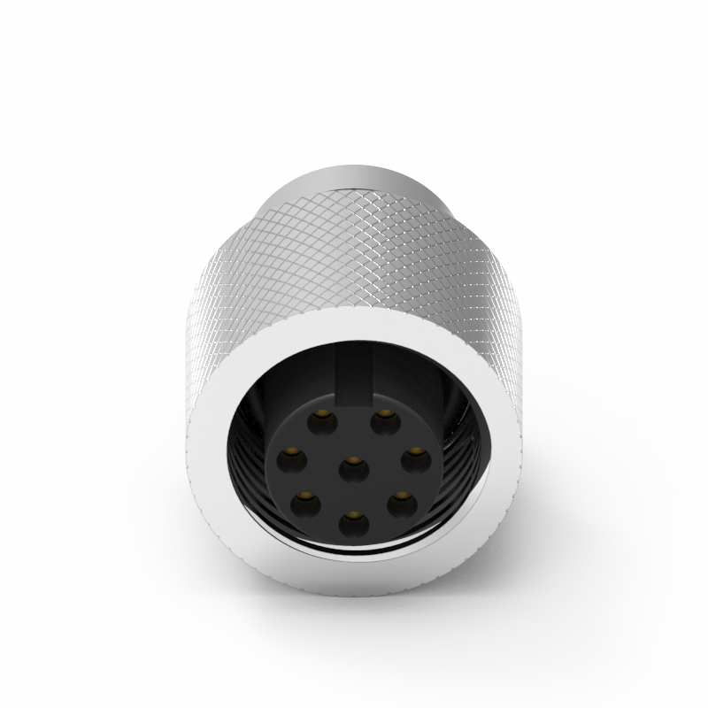 M12 A-Coded 8PIN Molded with Cable Waterproof Connector