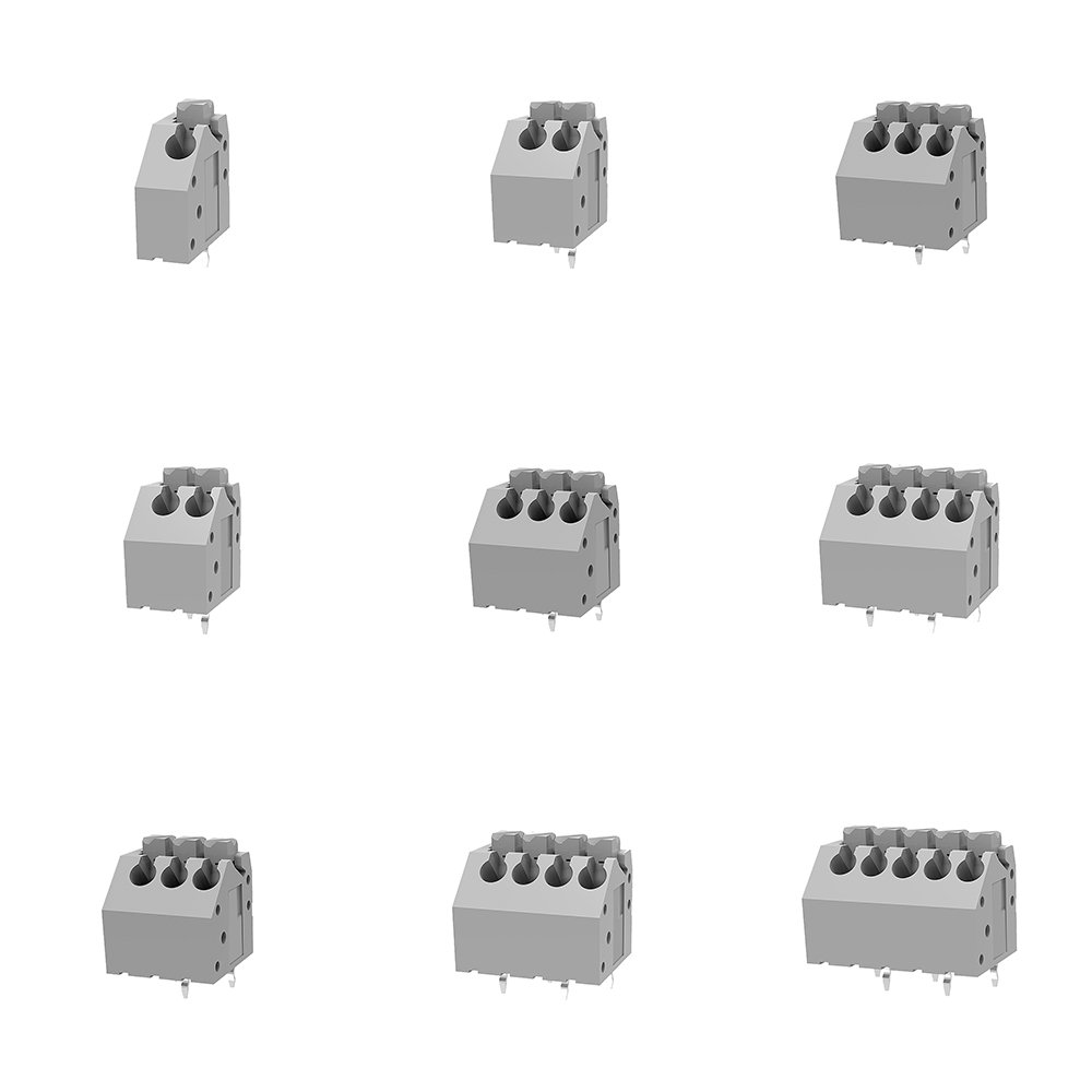 Spring Screw Type LED Terminal Block Terminals Connector Wire to board screwless for lighting