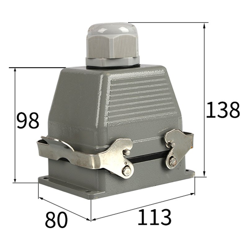 Waterproof Male Female Connector HE 6 Pin Cable Heavy Duty Connector For Signal Transmission