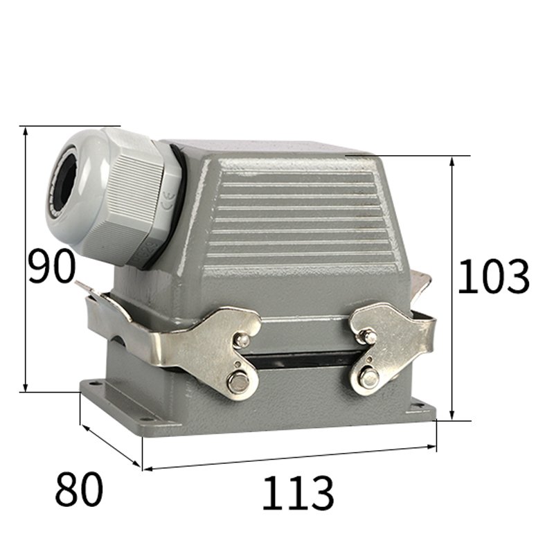Waterproof Male Female Connector HE 6 Pin Cable Heavy Duty Connector For Signal Transmission