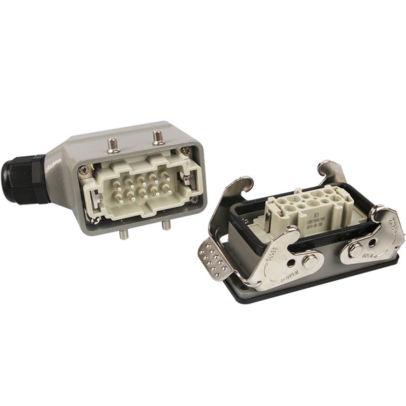 Waterproof Male Female Connector HE 6 Pin Cable Heavy Duty Connector For Signal Transmission