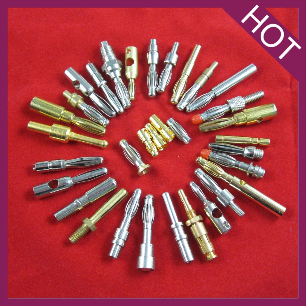 speaker wire cable 4mm metal banana plug connector