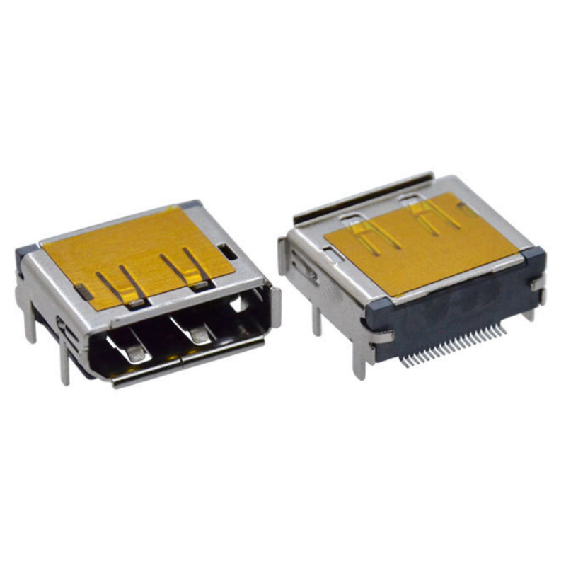 High Definition Multimedia Interface Male Female Connector 19 20 Pin Double Row DP Display Port with Cable Clamp for HDMI cable