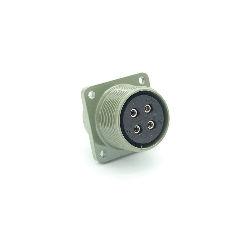 Flange Type 4pin MS3102A 20-4S MS5015 Female Socket Connector