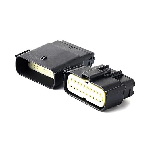 20 Pin Automotive Electrical Male Female Wiring Plug Dark Connector 33482-2132 33472-2001