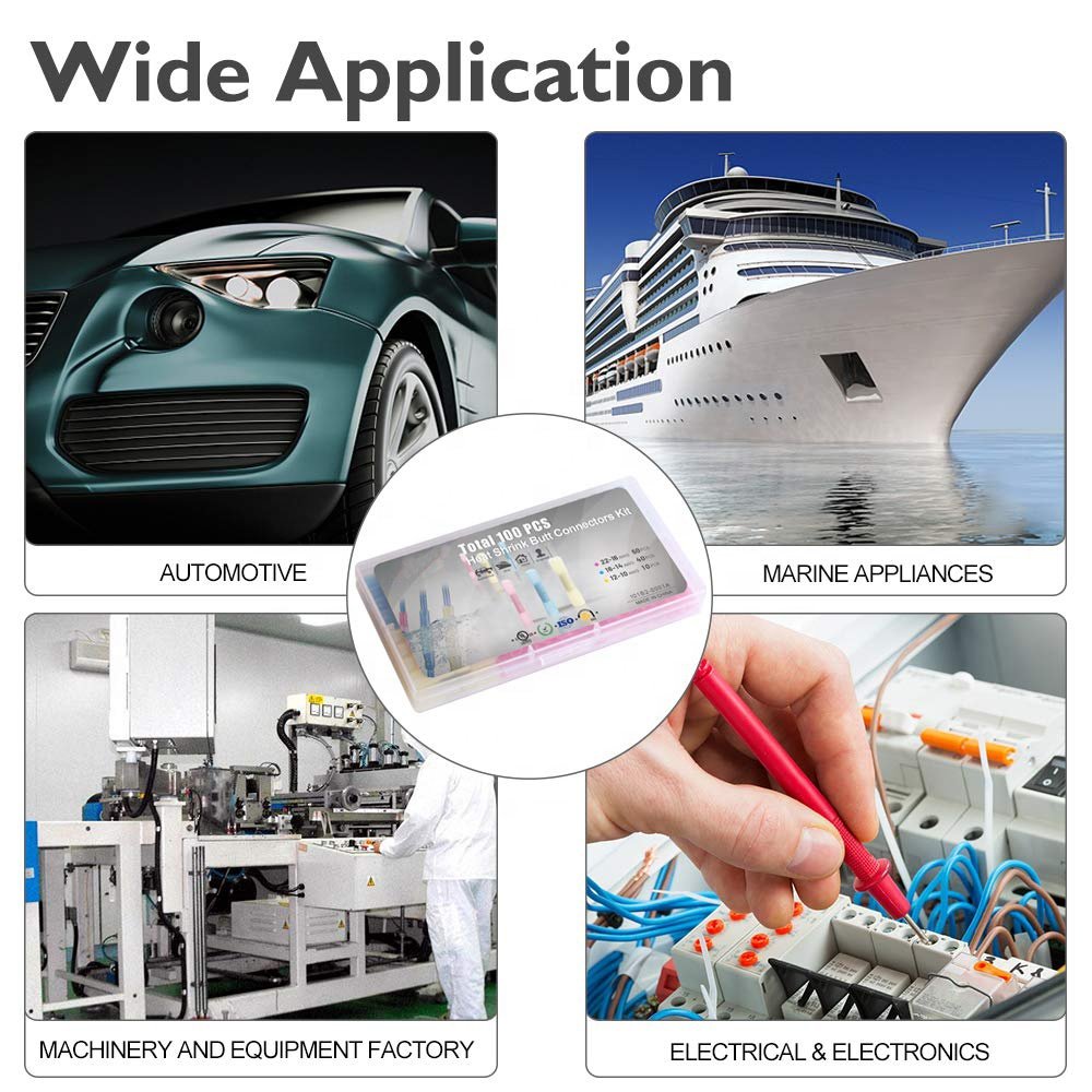 Waterproof Wire Connector Marine Automotive Electrical Terminals CrimpHeat Shrink Butt Connectors Terminals