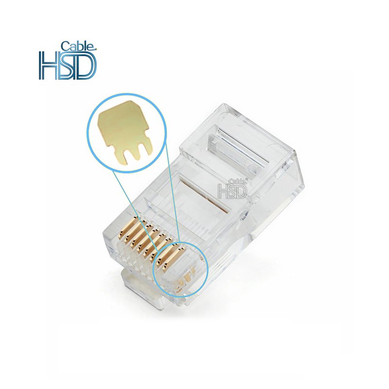High Quality Cat5 Cat6 Arched RJ45 Connector Plug Unshielded rj45 connector cat6 panduit cat6 patch cord