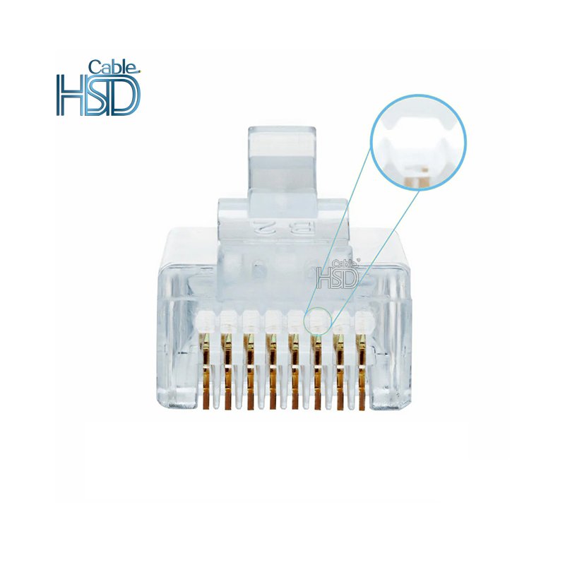 High Quality Cat5 Cat6 Arched RJ45 Connector Plug Unshielded rj45 connector cat6 panduit cat6 patch cord