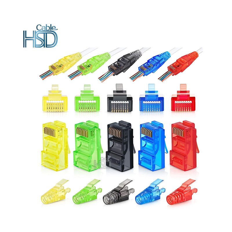 High Quality Cat5 Cat6 Arched RJ45 Connector Plug Unshielded rj45 connector cat6 panduit cat6 patch cord