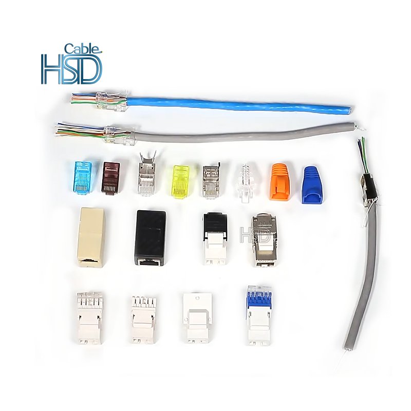 High Quality Cat5 Cat6 Arched RJ45 Connector Plug Unshielded rj45 connector cat6 panduit cat6 patch cord