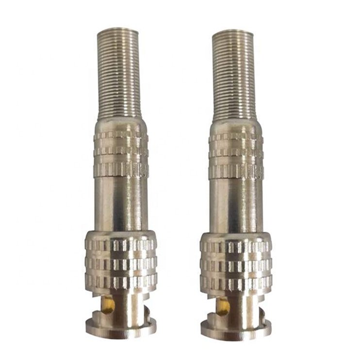 High quality American Style gold plating BNC male screw connector for RG58 RG59 RG6 cable