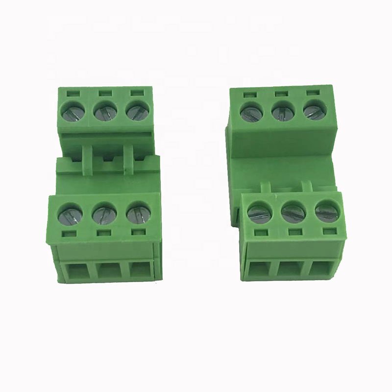 5.08mm pitch pluggable 3 way quick connect terminal block wire connectors male to female 300V10A XK2EDGRK+K-5.08-3P