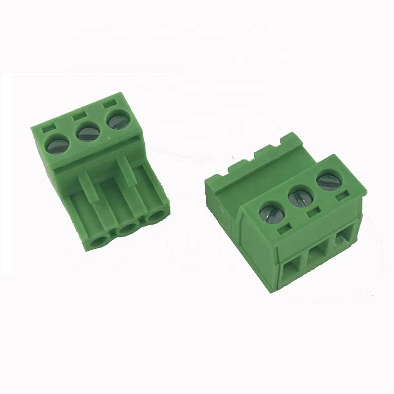 5.08mm pitch pluggable 3 way quick connect terminal block wire connectors male to female 300V10A XK2EDGRK+K-5.08-3P