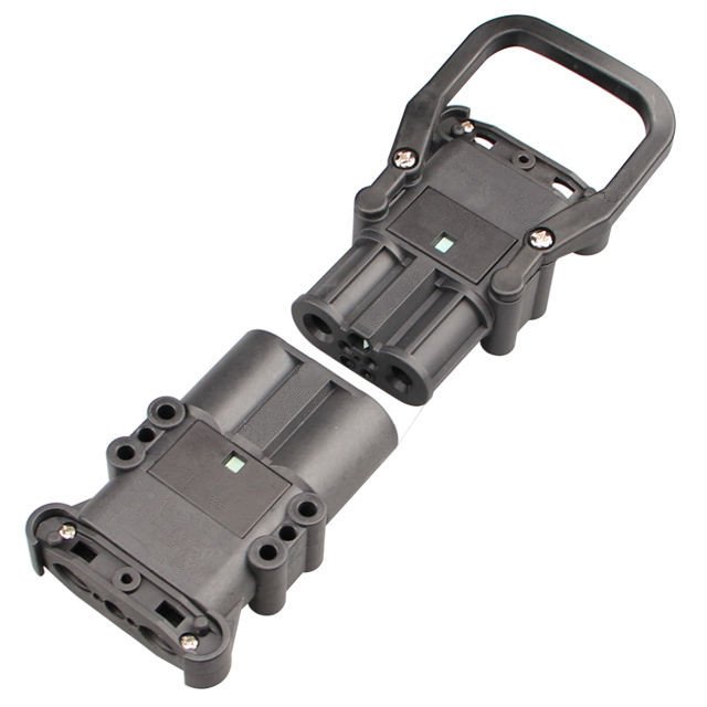 Anen Heavy Duty High Current 80A 160A 320A 150V Din Type Industrial Connector With Handle For Forklift Connecting