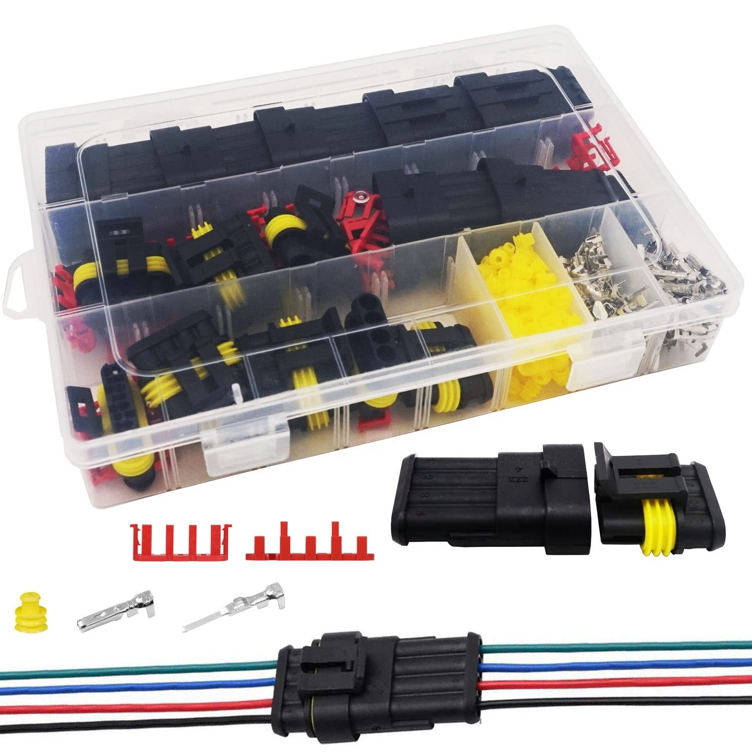 Car Waterproof Male Female 1.5 Series Waterproof Automotive Electrical Connector 1 2 3 4 5 6