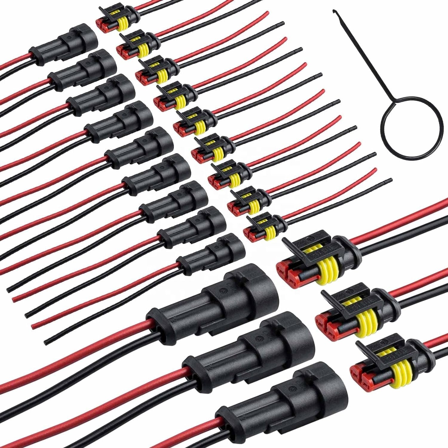 Car Waterproof Male Female 1.5 Series Waterproof Automotive Electrical Connector 1 2 3 4 5 6