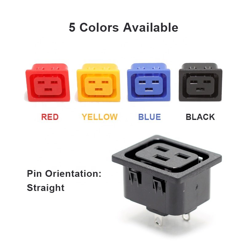 IEC 60320 C19 PDU socket connector AC power socket for rack power distribution unit
