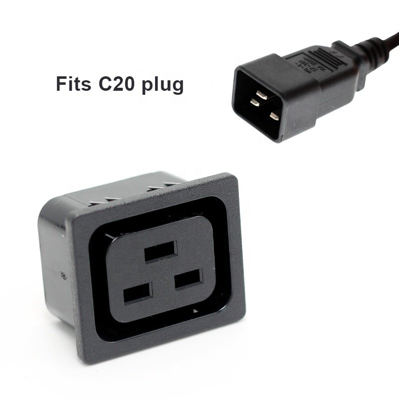 IEC 60320 C19 PDU socket connector AC power socket for rack power distribution unit