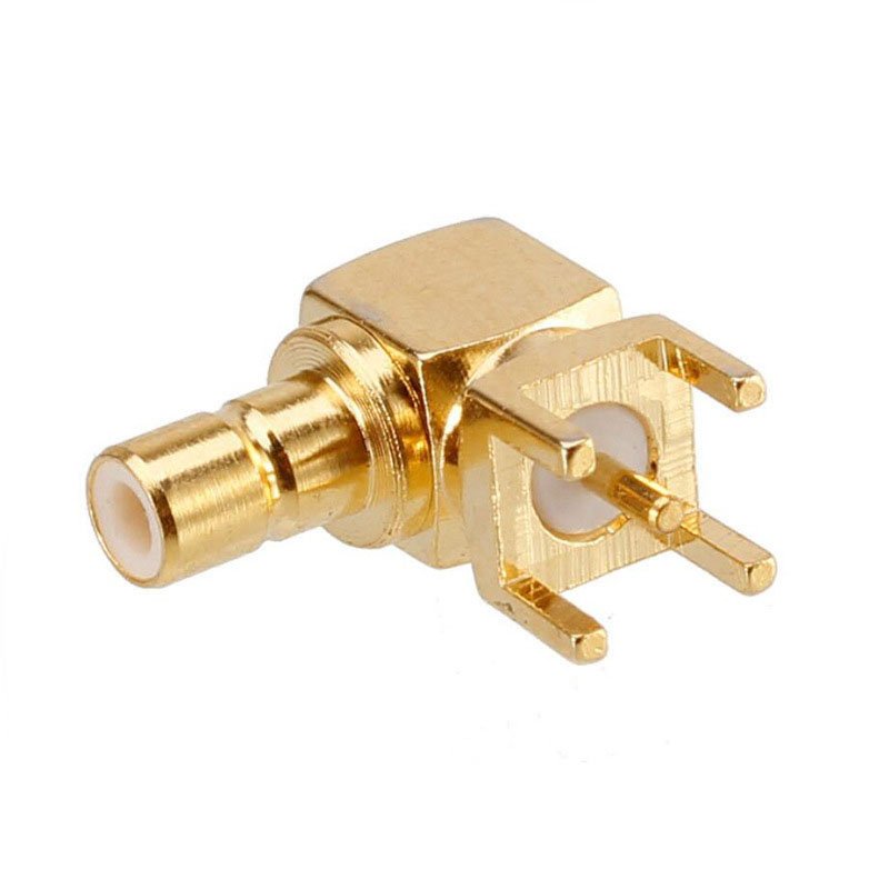 Universal dab digital car radio antenna aerial cable four feet gold white right angle smb male connector male rf plug