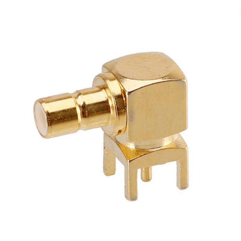 Universal dab digital car radio antenna aerial cable four feet gold white right angle smb male connector male rf plug