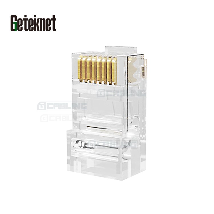 High Quality Environmental Material UTP RJ 45 CAT6 Pass Through Rj45 Connector