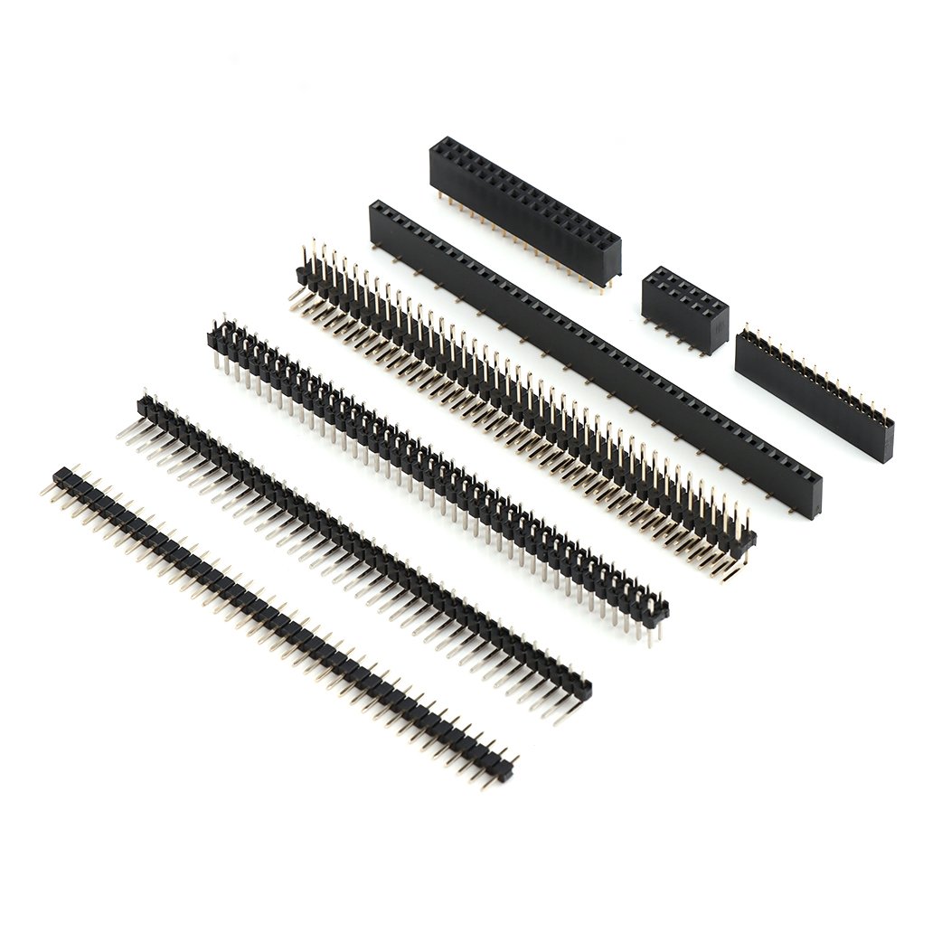 female 127 pin header connector female 2x3p 3 pins 2.54mm pitch Female right single row angle Pin header