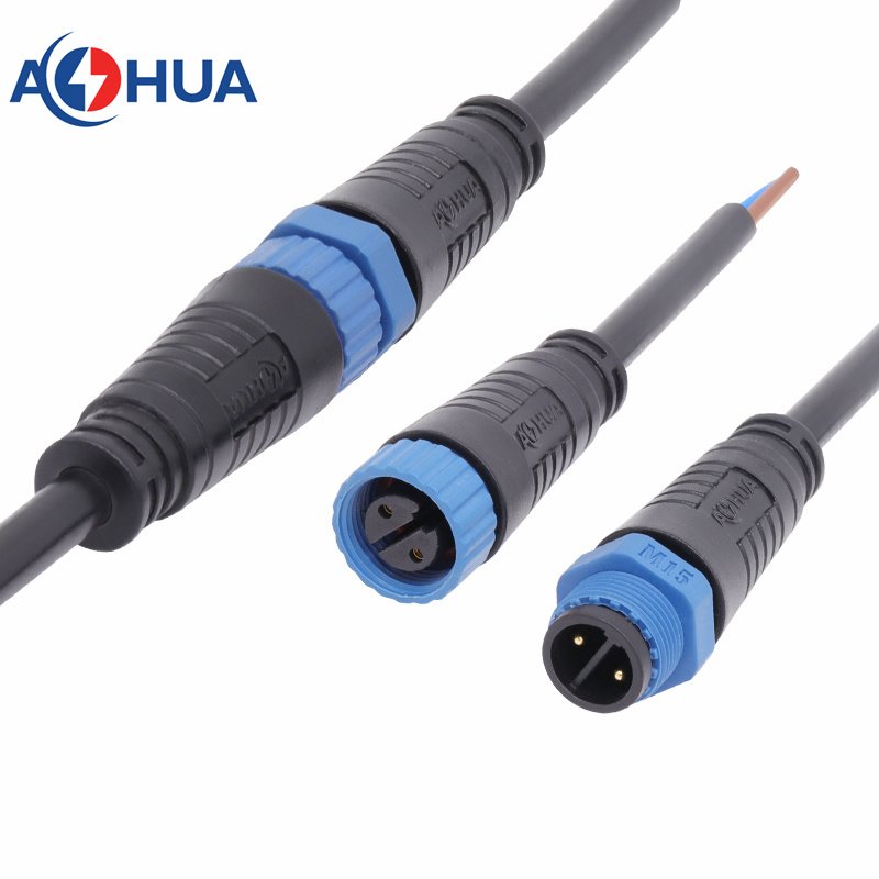 Electrical Connector M15 Connector 2 3 4 Pin waterproof Male Female IP67/IP68 Cable Connectors