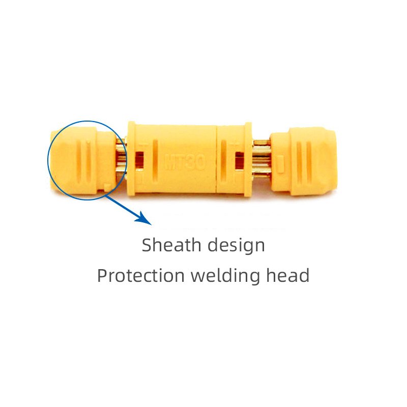 Amass MT30 Yellow Motor ESC Three-core DC Motor Plug Aeromodelling Battery Connector