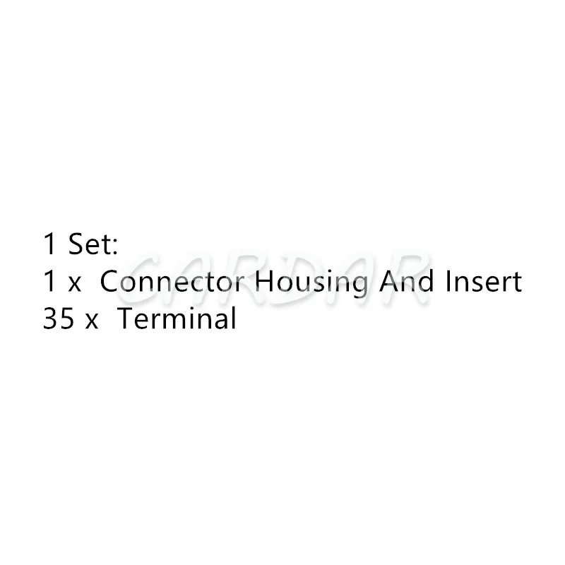 1 Set 35 Pin 1674558-1 1123338-1 Automotive Connector Electrical Wire Socket With Terminals