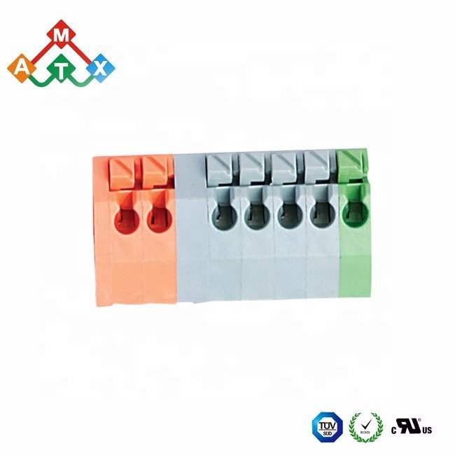 Colorful 250 PCB spring terminal blocks connectors with 2.5mm 3.5mm
