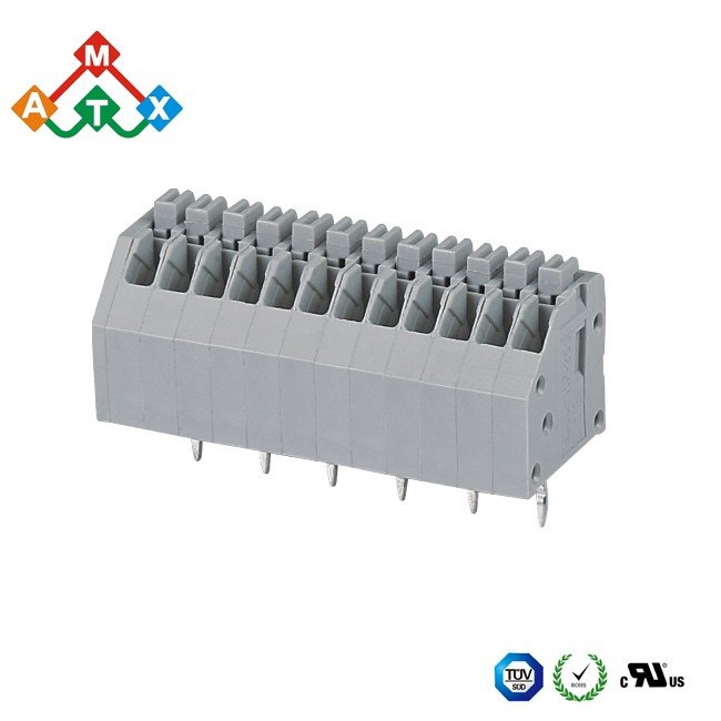 Colorful 250 PCB spring terminal blocks connectors with 2.5mm 3.5mm
