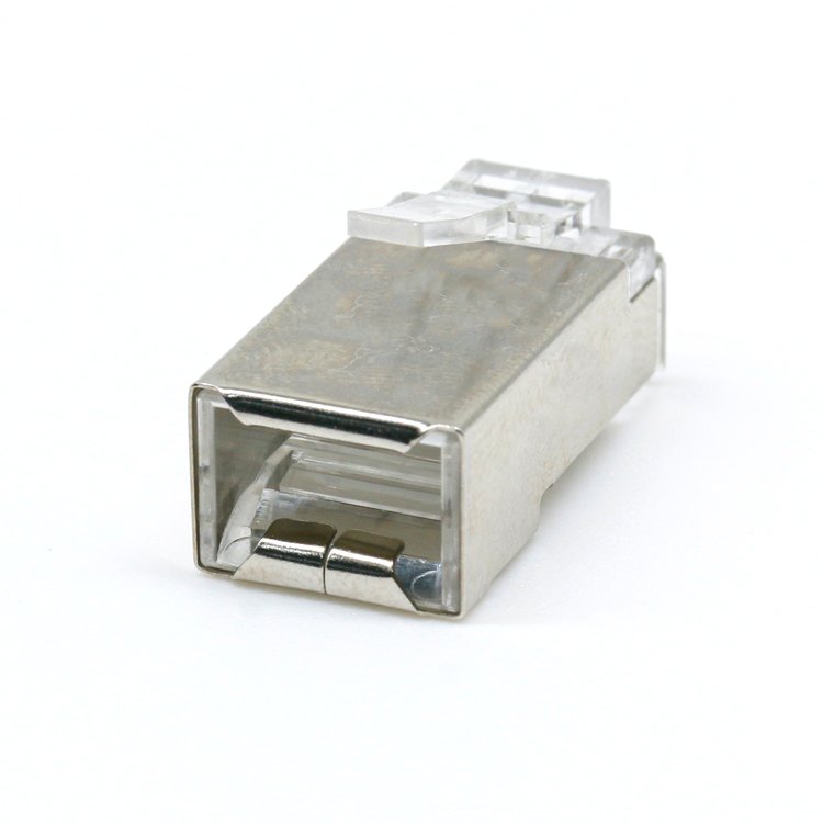 SCONDAR Shielded Rj45 Male Connector Cat5 Cat5e Cat6 Cat6a Conector Network Ethernet Cat 6 Modular Snap RJ 45 Plug 8P8C RJ-45