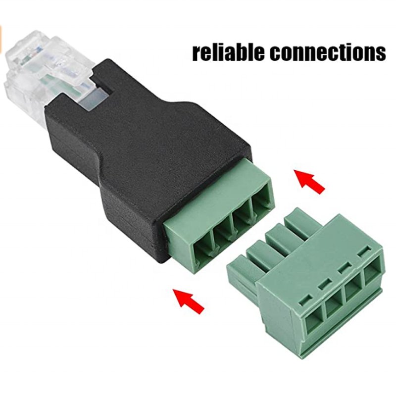 Factory direct sale RJ11 to Screw Terminal Adaptor - RJ11 Male to 4 Pin Screw Connector