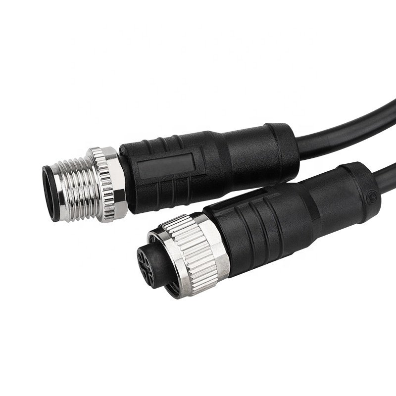 Custom Waterproof IP67 IP68 Circular M12 A B D Code 2 3 4 5 6 8 12 17 Pin To Open End Molded CAN BUS Wire Sensor Connector Cable