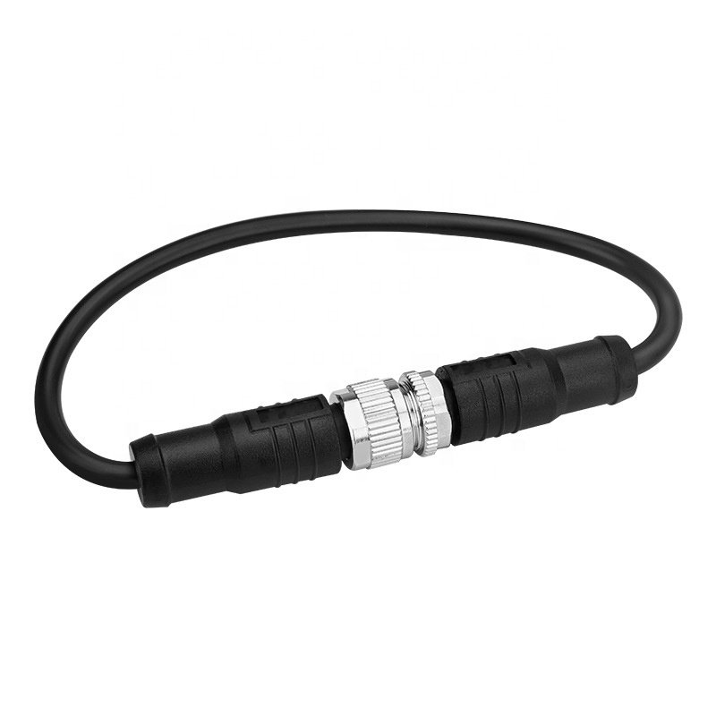 Custom Waterproof IP67 IP68 Circular M12 A B D Code 2 3 4 5 6 8 12 17 Pin To Open End Molded CAN BUS Wire Sensor Connector Cable