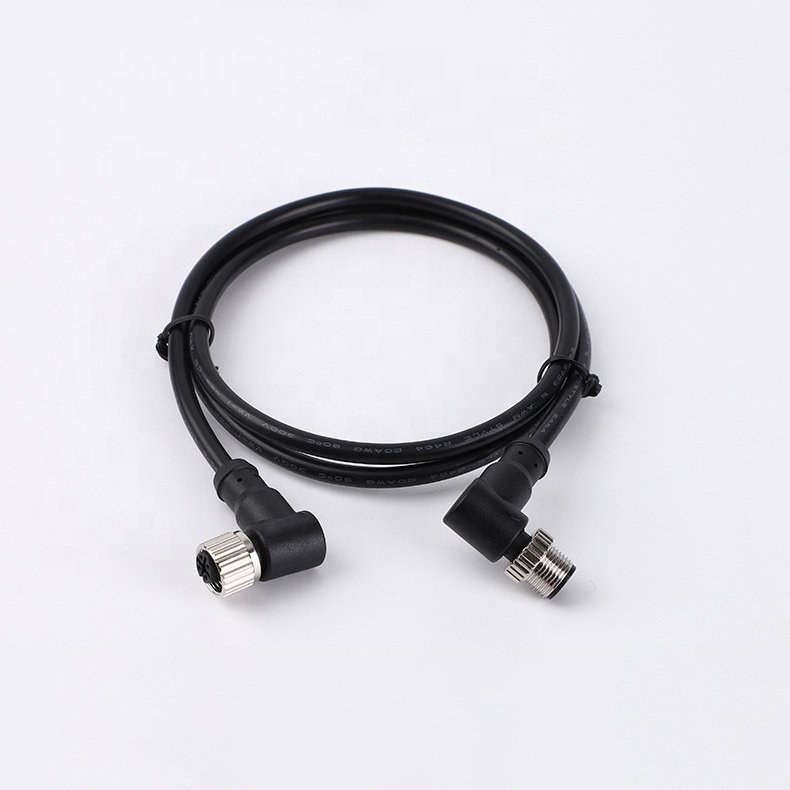Custom Waterproof IP67 IP68 Circular M12 A B D Code 2 3 4 5 6 8 12 17 Pin To Open End Molded CAN BUS Wire Sensor Connector Cable