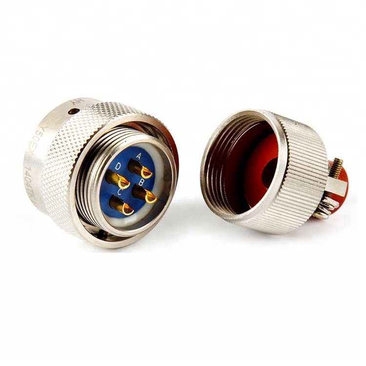 Y50X-1007TK2 4 pins aviation metal circular connectors