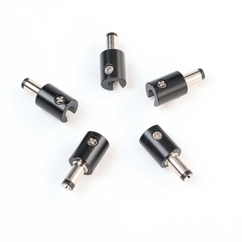 Compact Guitar Accessory 5.5x2.1mm DC Cable Right Angle 5521 Solderless Power Plug Connector