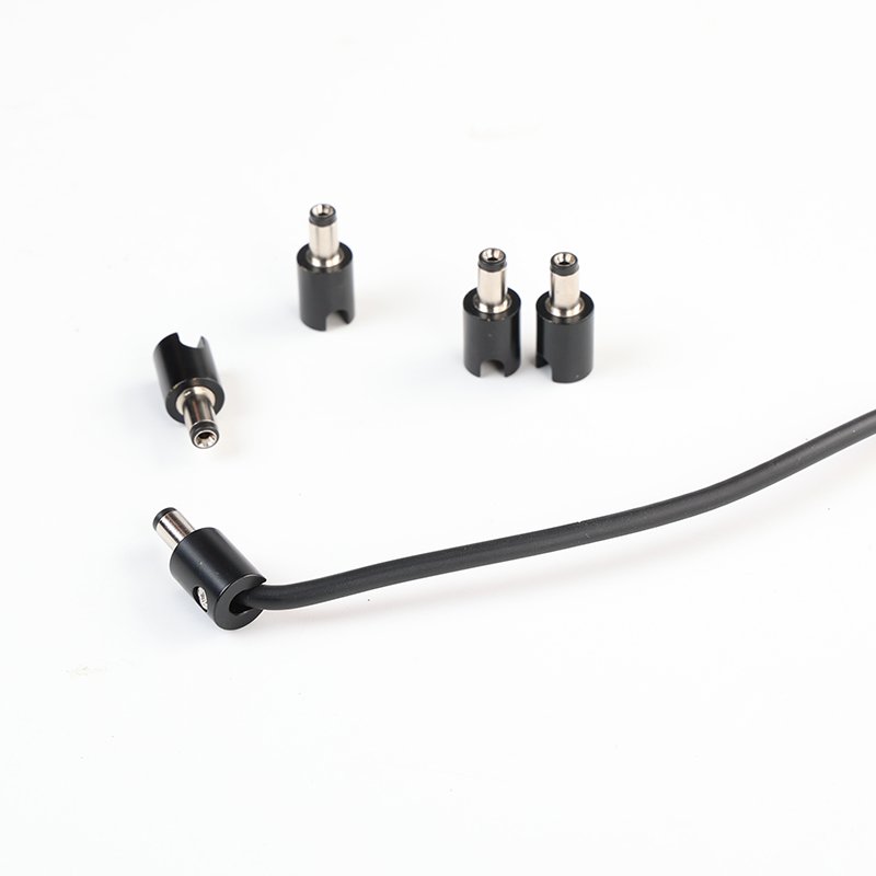 Compact Guitar Accessory 5.5x2.1mm DC Cable Right Angle 5521 Solderless Power Plug Connector