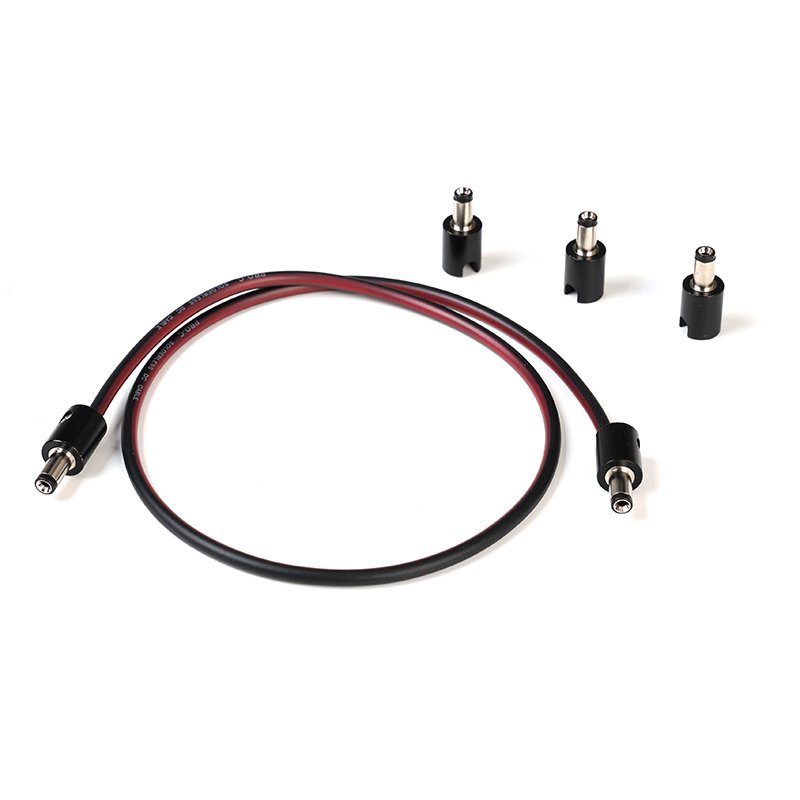 Compact Guitar Accessory 5.5x2.1mm DC Cable Right Angle 5521 Solderless Power Plug Connector