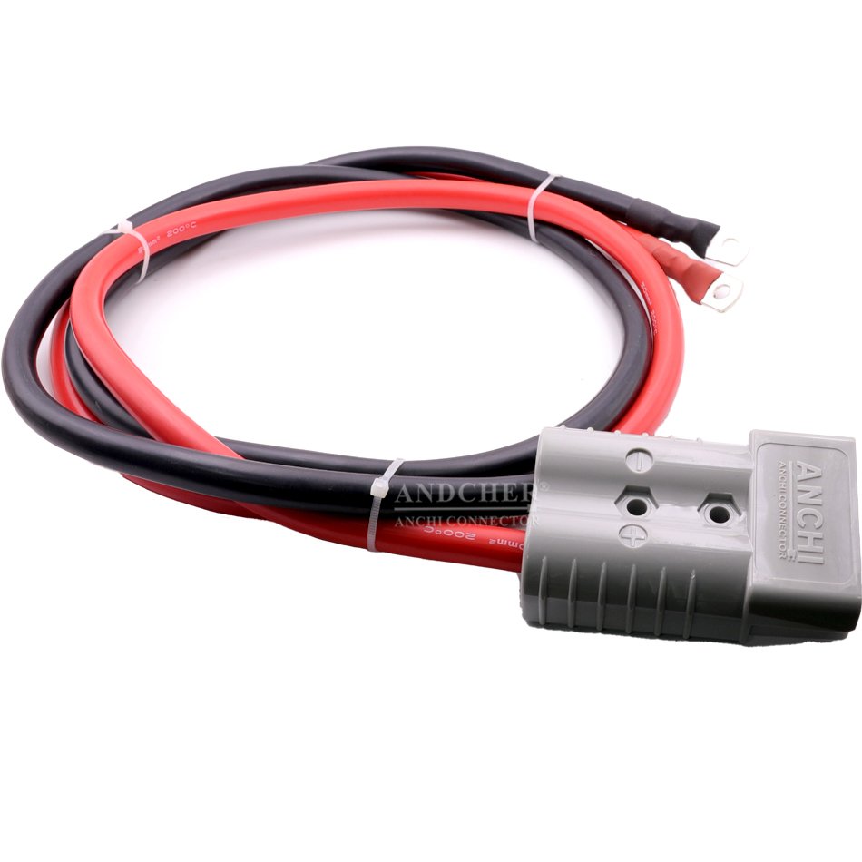 350A 0/2/4AWG 600V Cable Connector For Ander-sons Plug Extension Cord Electric Forklift Battery Charging Cable Connector